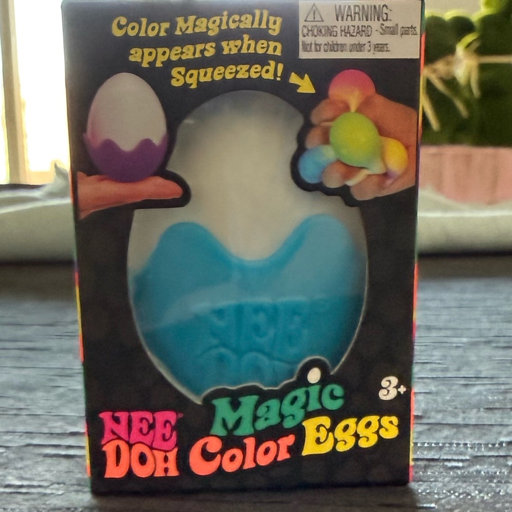 Schylling NeeDoh Magic Color Eggs - Egg in Black Box